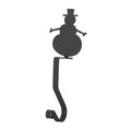 Village Wrought Iron Village Wrought Iron MH-A-29 Snowman Mantel Hook, MH-A-29 MH-A-29